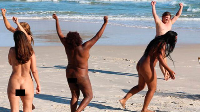 Mujeres compiten con todas sus fuerzas para ganar una medalla en la playa de Abricó