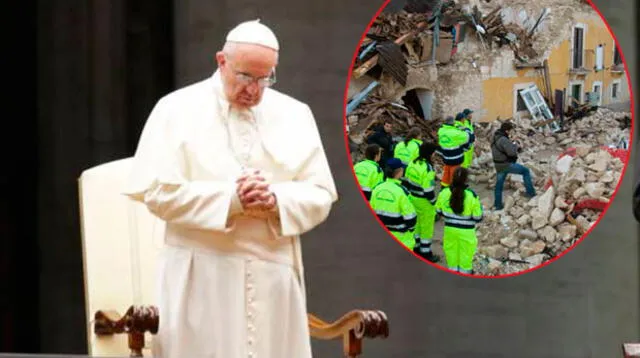 En plaza San Pedro, papa Francisco pidió rezar por víctimas del terremoto