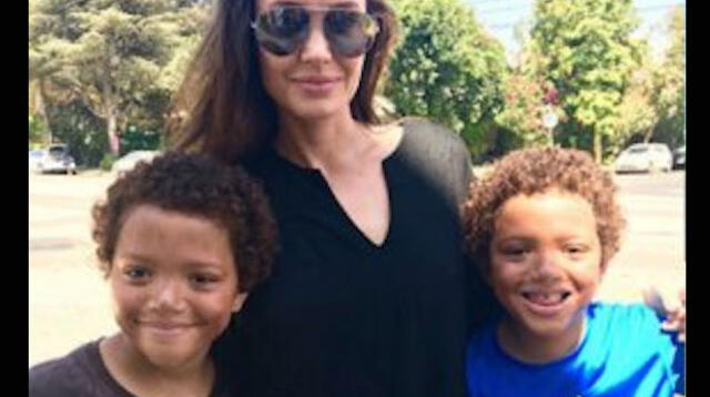 La actriz Angelina Jolie sorprendió a estos niños con este gesto