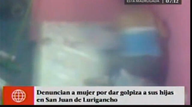 Imágenes muestran a mujer maltratando a sus hijos en su casa de San Juan de Lurigancho