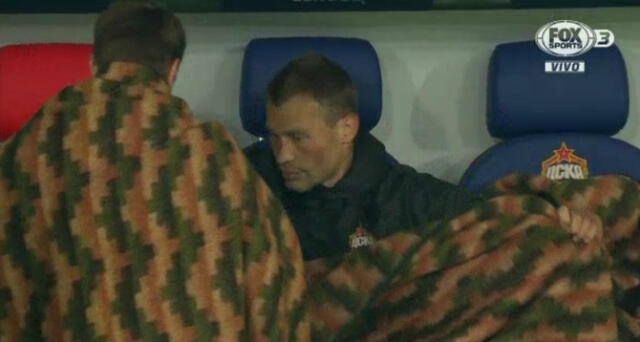 El frío obligó a esto a los jugadores del CSKA