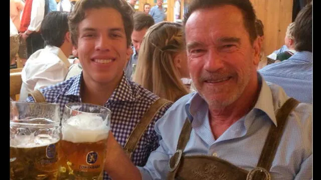 Arnold ya tiene su conciencia en paz y celebró los 19 años de su hijo