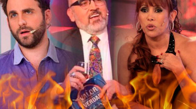 Peluchín y Magaly fueron el blanco de las bromas en el programa