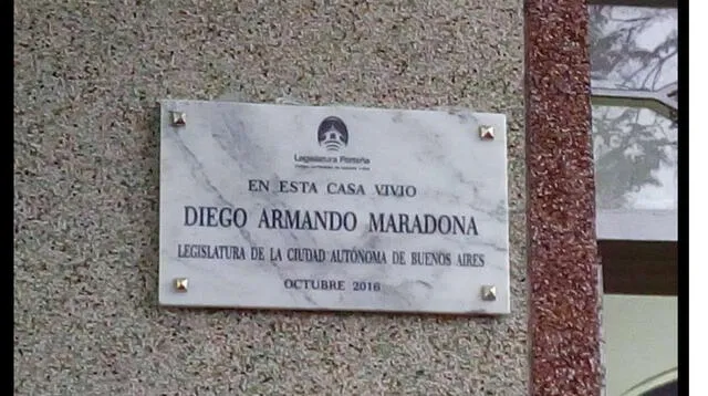 La casa donde vivió Maradona