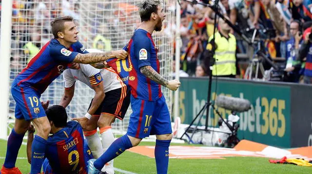 Messi desafía a los hinchas del Valencia