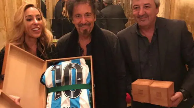 Al Pacino con la camiseta del Racing Club