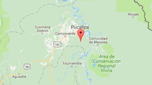Sismo de 5.7 grados se registró esta mañana en Ucayali