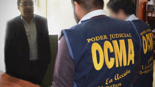 Personal de la OCMA en coordinación con el Ministerio Público de Cajamarca capturaron infraganti al secretario del Poder Judicial Edgard Rolando Marín Pando recibiendo 5 mil soles