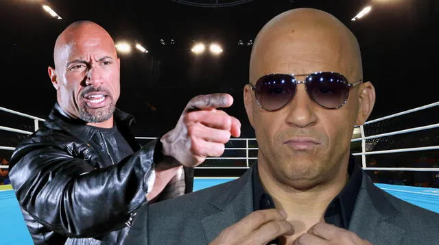 "La Roca" le declaró la guerra a Vin Diesel 