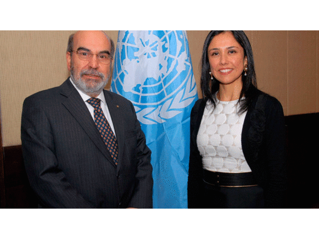 Nadine Heredia se reunió con el director general de la FAO