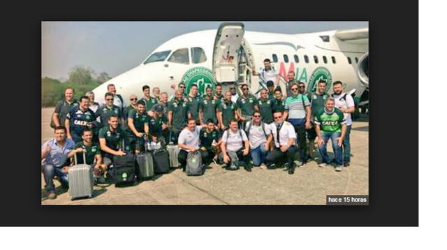 Una de las últimas fotos del plantel de Chapecoense