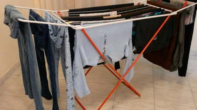 Cuidado con dejar secar la ropa dentro de casa