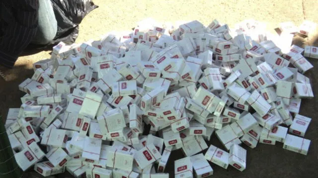Policía Fiscal lucha contra venta de cigarrillos de contrabando