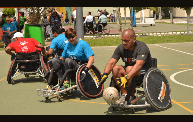 Rugby sobres sillas de ruedas