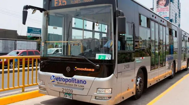 Protransporte anunció horario especial del Metropolitano