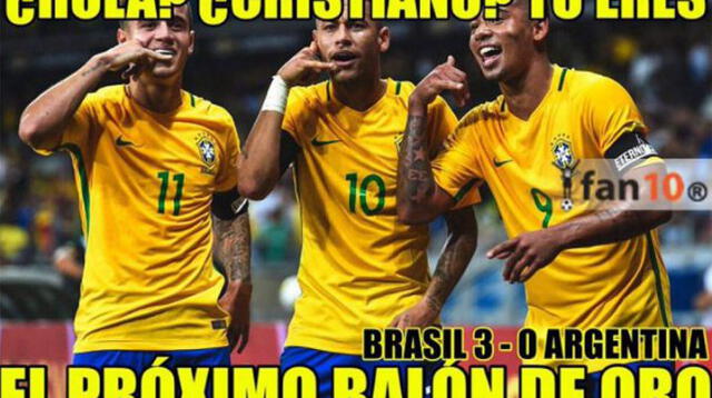 Brasil humilló a Argentina en las eliminatorias