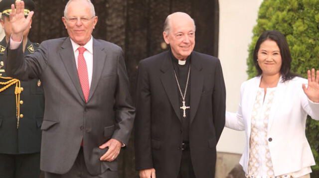 PPK, Juan Luis Cipriani y Keiko Fujimori