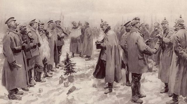 Alemanes e ingleses hicieron un alto al fuego por Navidad