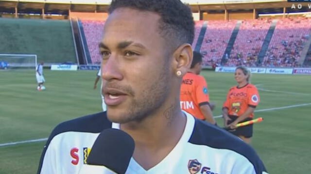 Neymar declarando después del partido