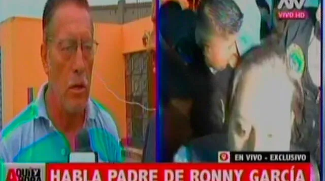 Padre de Ronny García culpa a mujeres maltratadas y defiende a su hijo ciegamente