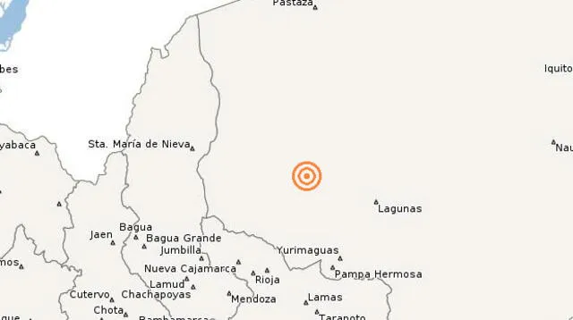 Sismo se ubicó en el nororiente peruano