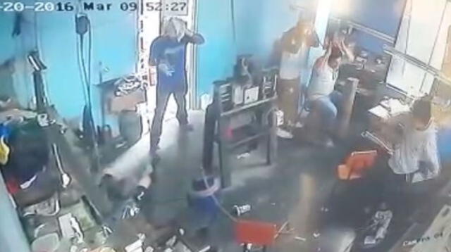 Violento asalto a taller de joyería en Chosica