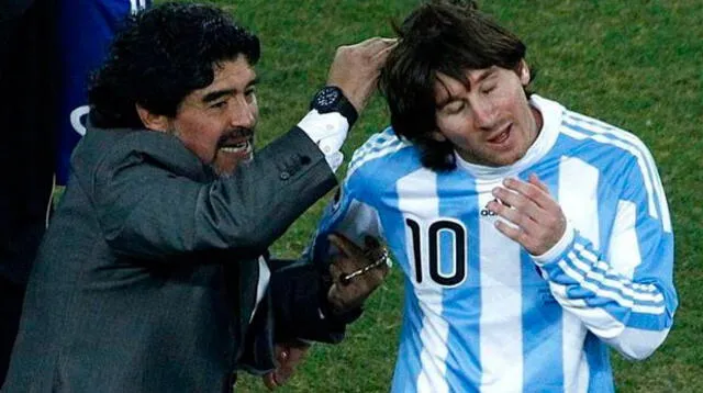 Maradona molesto con "la pulga"