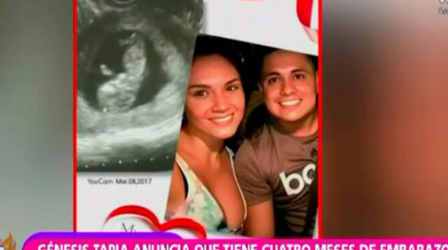 Génesis Tapia confirma que esta embarazada