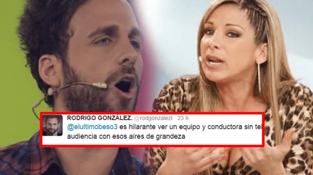 El conductor no dudó en decirle sus 'verdades' vía Twitter