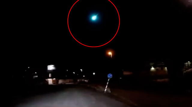 Misterioso meteorito azul ingresa al cielo y explota