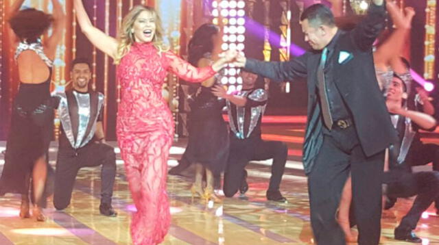 Gisela Valcárcel entró bailando una coreografía