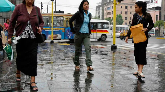 Lloviznas en Lima