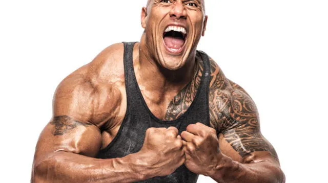 'La Roca' pesa 120 kilos de puro músculo