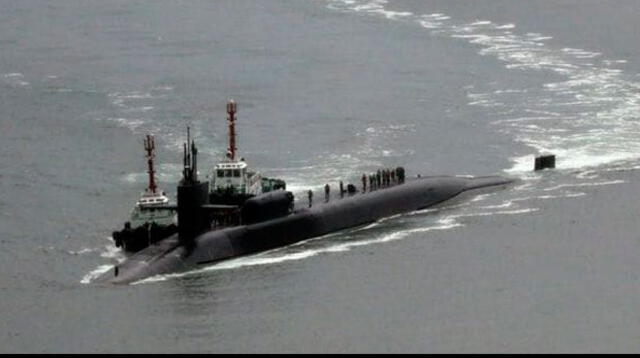 Submarino de EEUU llegó a península de Corea