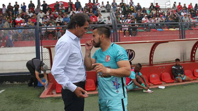 Franco Navarro en lo técnico y Pablo Vergara en el campo dos artifices de la buena campaña del UTC de Cajamarca