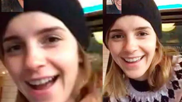 Emma Watson le da emotiva sorpresa a una joven que se encontraba estudiando