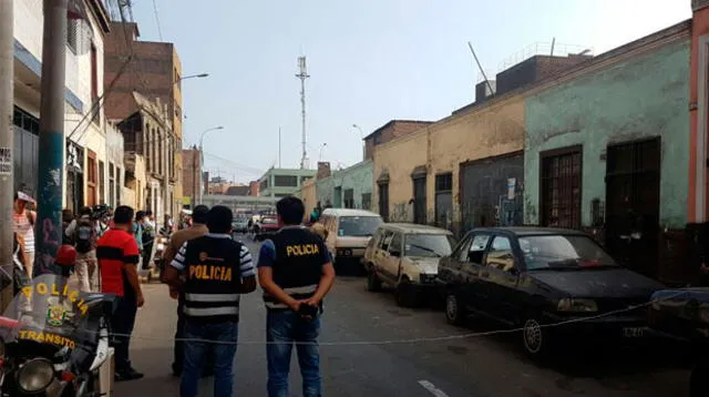 Policía quedó herido tras infernal tiroteo en el Centro de Lima