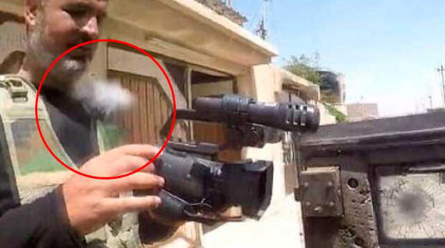 Periodista salva de morir luego que su 'GoPro' desviara una bala