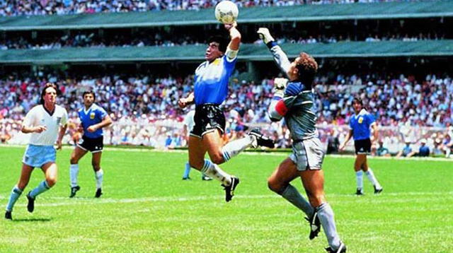 La 'Mano de Dios', el polémico gol de Maradona a Inglaterra