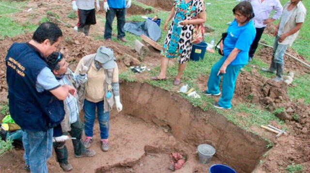 Ministerio Público realizó exhumación de un cadáver en Huánuco por ejecuciones en Madre Mía
