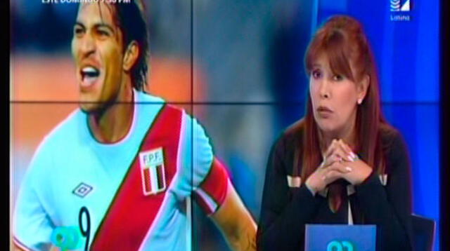 Magaly Medina se burla de Paolo Guerrero