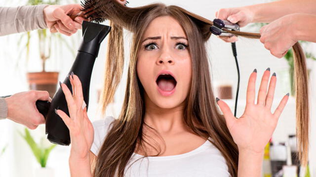 El uso excesivo de secadoras de cabello, planchas y rizadores. 