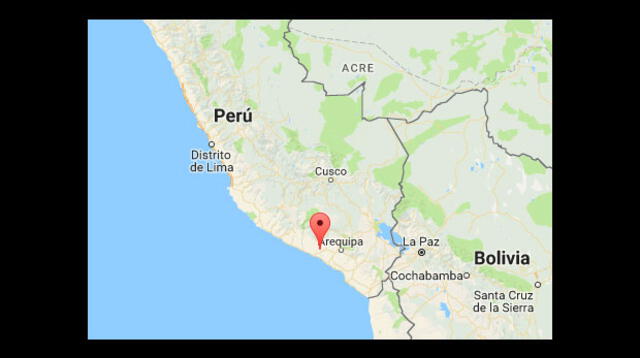 Sismo de 4.5 grados causó temor en Región Arequipa