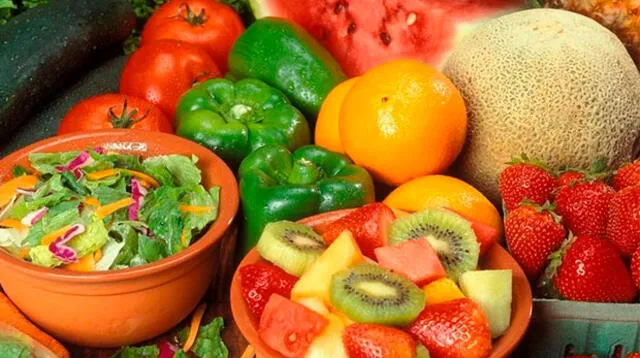 No dejar de incorporar a la alimentación frutas y verduras