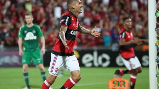 este festejo se Paolo se repitió tres veces. FOTO: Flamengo 
