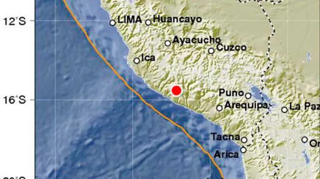 Temblor se habría sentido en Lima, Ica, Arequipa y Cusco
