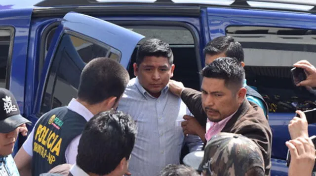 Poder Judicial dictó 7 días de detención preliminar contra Johnny Coico Sirlopu