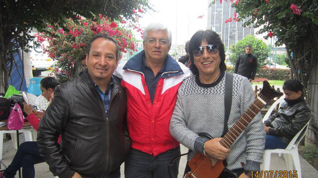 Percy Vizcarra junto a Diosdado Gaytán Castro y Mito Rámos