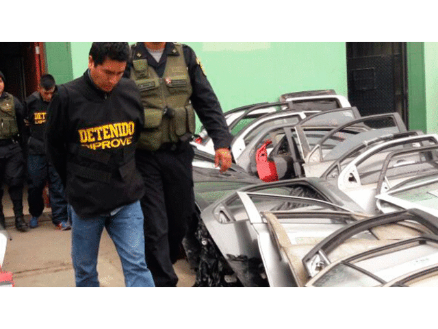 Sujeto fue detenido con autopartes de vehículos robados