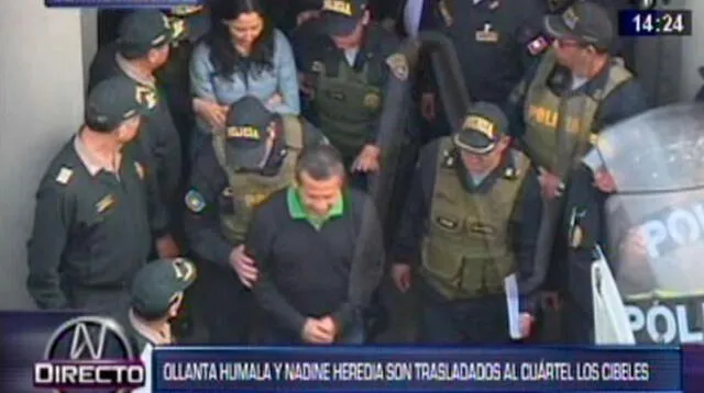 Ollanta Humala y Nadine Heredia fueron trasladados a Los Cibeles